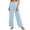Light Blue, variant on Dress Office Pants for Women Fashion Pleated Wide Leg Work Trousers Lightweight Solid Color Pull on Business Clothes