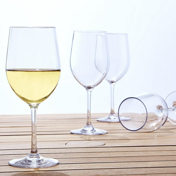 Juego de 4 copas de vino Chardonnay para interiores y exteriores de LeadingWare Group