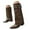 Brown, variant on UngA Cowboy Boots Women Cowboy Boots For Women Western Cowgirl Boots with Chunky Heel Mid Calf Snip Toe Ideal for low insteps Brown,7