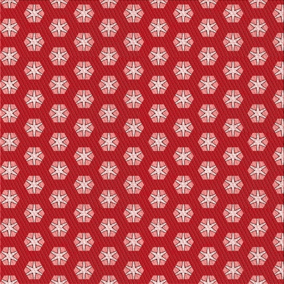 Ahgly Company Indoor Square Patterned Pastel Red Pink Area Rugs, 4' Square