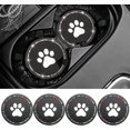 thumbnail image 2 of 4 Pieces Crday Bling Car Cup Holders 7 Cm Silicone Rhinestone Bling Auto Cup Coaster, 2 of 5