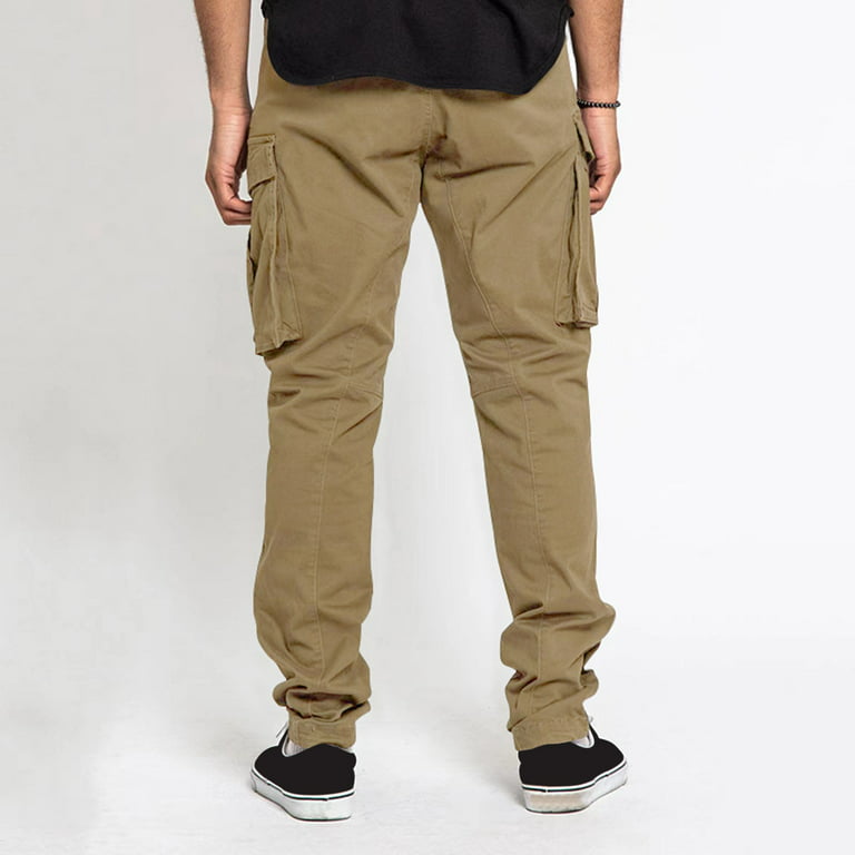 cllios Clearance Clothes Under $5 Cargo Pants for Men Big and Tall Multi  Pockets Pants Work Military Trousers Casual Workwear Cargo Pants
