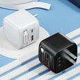 thumbnail image 4 of Chargeur Mural Rétractable, Bloc Chargeur avec Câble Type C Intégré et Double Port pour iPhone, iPad, MacBook, Ordinateur Portable, Samsung, 4 of 6