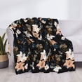 thumbnail image 3 of Yiaed Lilies Flowers Print Blanket Throw Blanket Soft Cozy Flannel Blanket for Home Bed Sofa Couch Chair-40"x30", 3 of 6