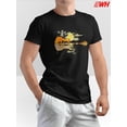 thumbnail image 3 of Camiseta "Guitar Lake Reflections Love Musician" con guitarra acústica para adultos, hombres, mujeres, adolescentes, jóvenes y ocio., 3 of 8