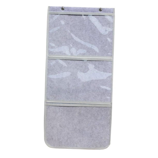 Bolsa para colgar pinturas de jardín de infantes Bolsas para colgar en la pared Bolsa para exhibir obras de arte Gris 3 rejilla
