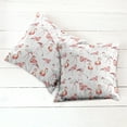 thumbnail image 2 of Ambesonne Flamingo Throw Pillow Cover 2 Pack, Exotic Birds Pattern, 18", Pale Pink Coral, 2 of 6