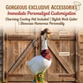 thumbnail image 6 of 13in Cement Porch Goose, Adjustable Large Realistic Waterfowl Sculpture, Tall White Geese Figures for Backyard, Giant Lawn Art Accessories, Classic House Entryway Decorations, Farmhouse Gift, 6 of 7