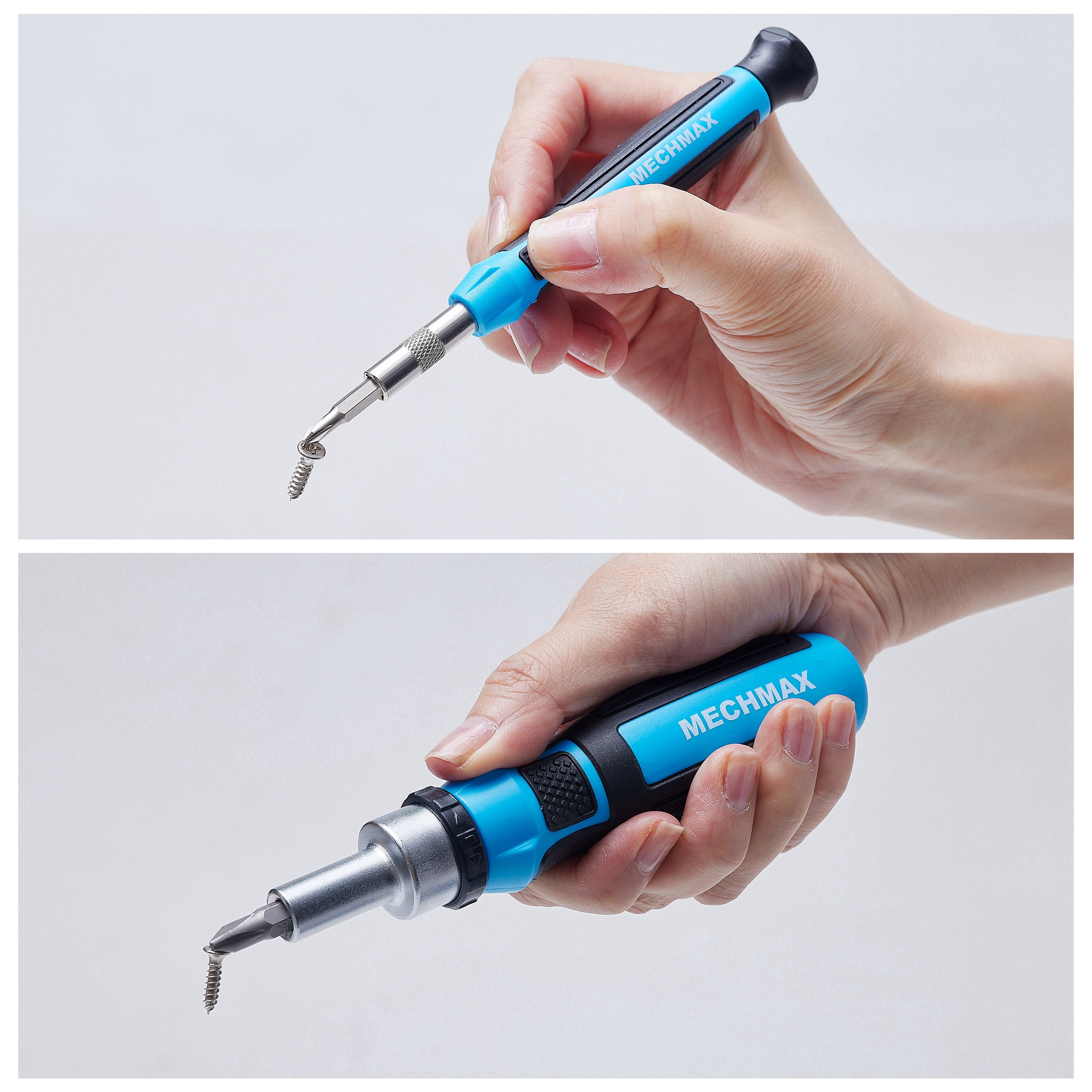 MECHMAX 68-Piece Ratcheting Screwdriver Set - Magnetic Bit Driver Kit with Sockets & Precision Tools in Impact Case, Home & Auto DIY Gift - MM8801