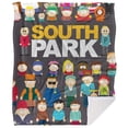 thumbnail image 2 of LOGOVISION South Park Blanket, 50Inx60In, Full Cast Silky Touch Sherpa Back Super Soft Throw Blanket, 2 of 5