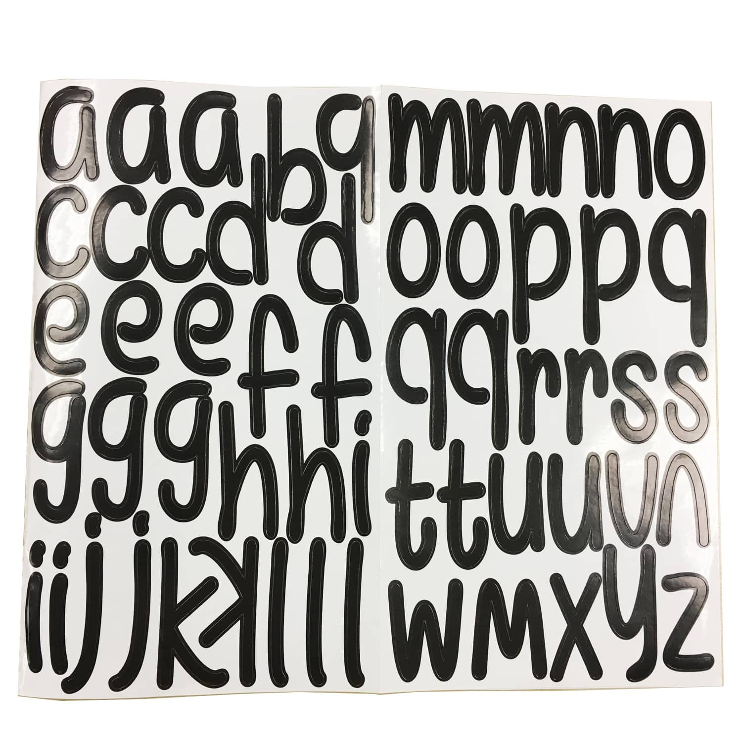 Recollections Black Large Font Alphabet Stickers, 12 Pack