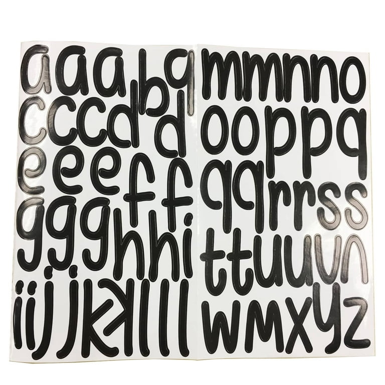 Black Large Marker Font Alphabet Stickers by Recollections™
