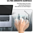 thumbnail image 5 of Misty Forest Desk Pad Protector - Large Gray Grey Blue Tree Gaming Mouse Pad 35.4×15.7 inch, Nature Mountain Woodland Desk Writing Pad with Non-Slip Rubber Base for Home Office Work Accessories, 5 of 7