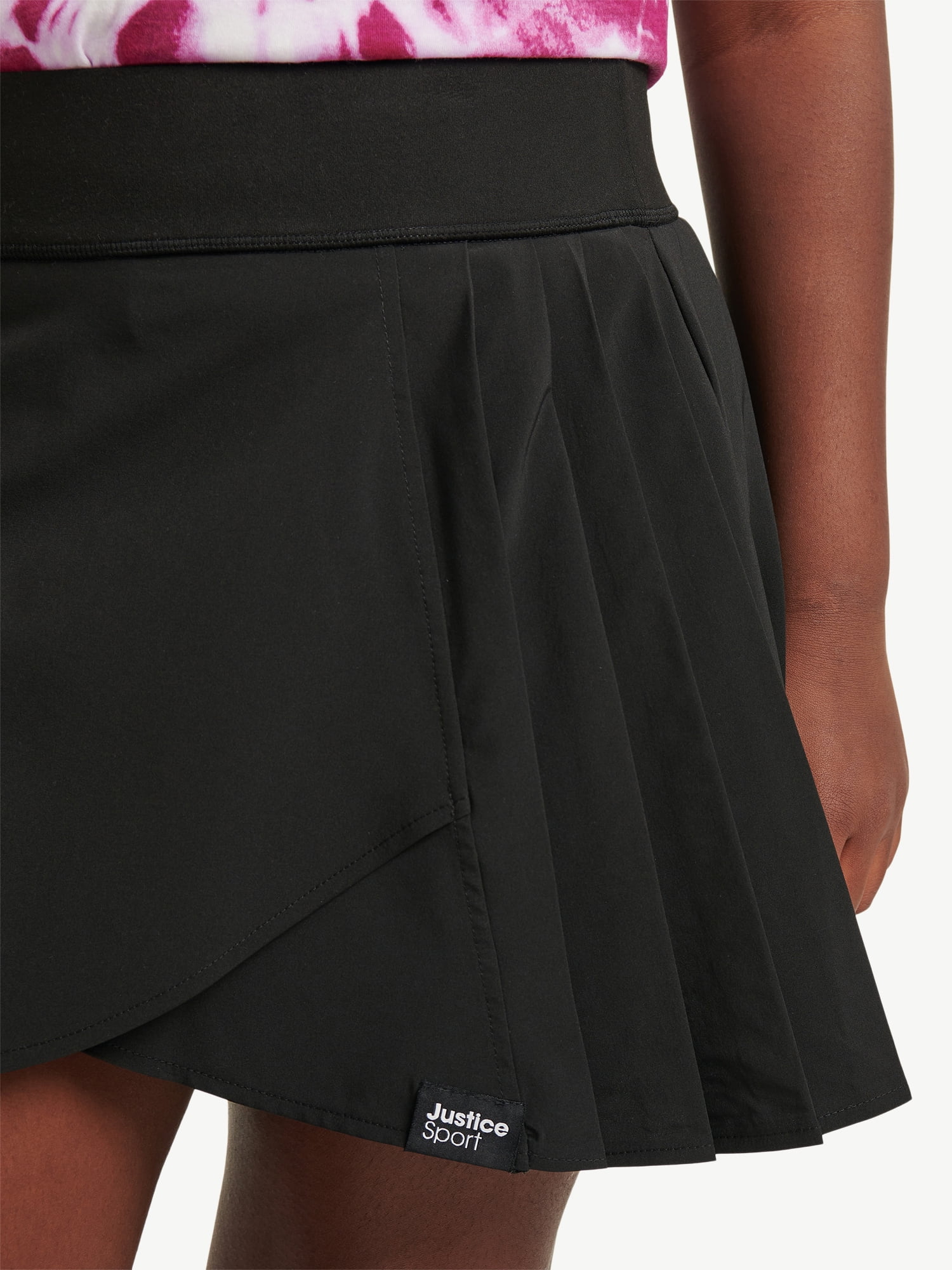 Blue pleated netball offers skirt