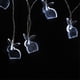thumbnail image 1 of Decoraciones de Pascua, Adornos de Pascua, Regalos de Pascua Luces de cadena de conejito de Pascua Luces decorativas 10 LED Tipo de batería 1,65 M la luz, 1 of 4