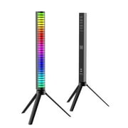 Ericealice 32-Bit RGB Rhythm Lamp Pickup Voice Activated DJ LED Light Bar for PC Car