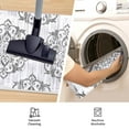 thumbnail image 2 of Floral Runners for Hallways, 2X6 ft Kitchen Runner Rug Ultra-Thin Soft Rug, Non-Slip Washable Rug Runner Stain Resistant Boho Rug Entryway Runner for ‎Laundry Bathroom Bedroom Grey, 2 of 7