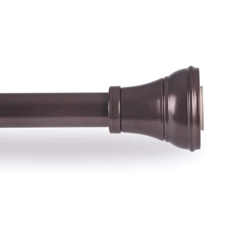 Utopia Alley Adjustable 72-Inch Shower Curtain Tension Rod - Rust-Proof Aluminum with Rubber End Cap No Drill Installation Bronze