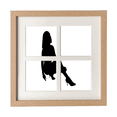 thumbnail image 1 of Chaud Femme Squats Contour Cadre Mur Table Affichage 4 Ouvertures Image, 1 of 3