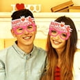 thumbnail image 5 of AJGRHE Valentine's Day Heart Shaped Novelty Glasses – Happy Valentine’s Day Eyewear Photo Booth Props Ornaments Favors Hot Pink2, 5 of 5