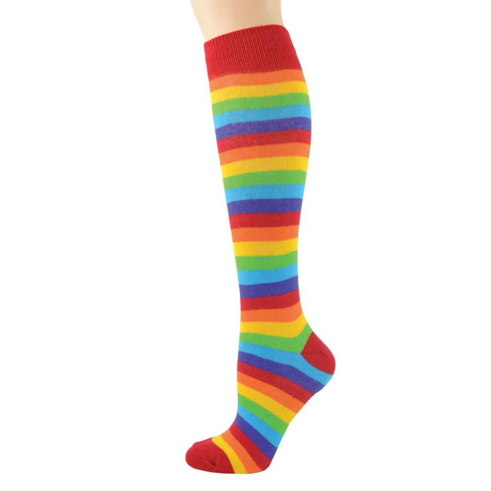 Foot Traffic - Rainbow Knee High Socks - Walmart.com - Walmart.com