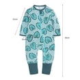 thumbnail image 3 of Combinaison Bébé Sans Pieds avec Fermeture Éclair Simple Barboteuse Manches Longues pour Bébé, 3 of 10