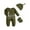 AG, variant on Otqutp Baby Fashion Outfits Set Boys Girls Long Sleeved Monogram Print Crawler Hat Sock Set for 0 To 9 Months Elastic Outfits 3PCS Fall Winter Clothes
