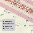 thumbnail image 4 of Mizhona Red Floral Tablecloth Rectangle,Vintage Beige Table Cloth for Kitchen Dinner Decor,54"x72", 4 of 5