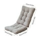 thumbnail image 3 of Juego de cojines plegables de ante grueso | Cojín de felpa de 2 piezas para silla, sillón reclinable y mecedora | Gris, negro, azul, beige y caqui, 3 of 6