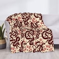 thumbnail image 3 of Honeii Snake print throw blanket, crafted from cozy cotton flannel, offers versatile home decor as a bedding suitable for all seasons.-40"x30", 3 of 6