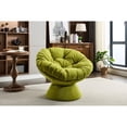 thumbnail image 2 of Papasan Swivel Chair | 360-Degree Swivel for Any Direction Engagement | Olive Green Chenille | Simple Assembly with Stable Base, 2 of 6