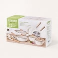 thumbnail image 3 of Carote Ceramic Nonstick Pots and Pans Set, 13 Pieces Kitchen Cookware Sets Compatible for All Stoves, White Granite, 3 of 8