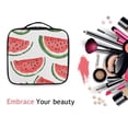thumbnail image 6 of FORMRS Travel Makeup Bag Large Capacity Train Case Cosmetic Organizer with Adjustable Dividers, Cute Watermelon, 6 of 8