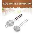 thumbnail image 2 of Separador de yemas de huevo Separador de huevos de acero inoxidable Aparato de cocina Separador de yemas y claras de huevo, 2 of 5