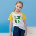 thumbnail image 5 of Jinhomg Boys Girls Holiday T Shirts Cute St.Patrick's Day Graphic Tees Lightweight Comfy Raglan Sleeve Crew Neck Tops Toddler Kids Spring Summer Wear Items for Kid Yellow 11 Years, 5 of 10