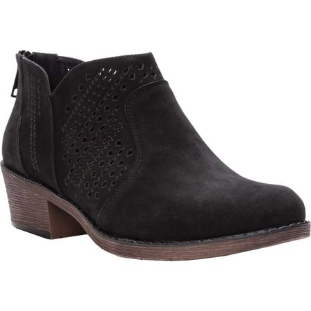 

Women s Propet Remy Ankle Bootie Black Nubuck 7.5 2E