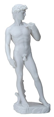 12.5 Inch Cold Cast Resin Renaissance Statue of Michelangelo/'s David