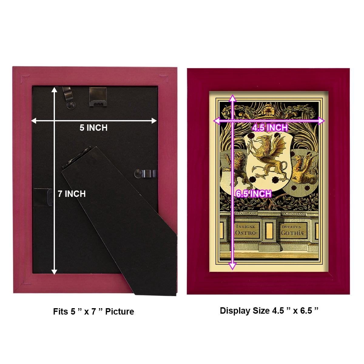 Family Crest II -Framed Print w/glass-Cherry Red