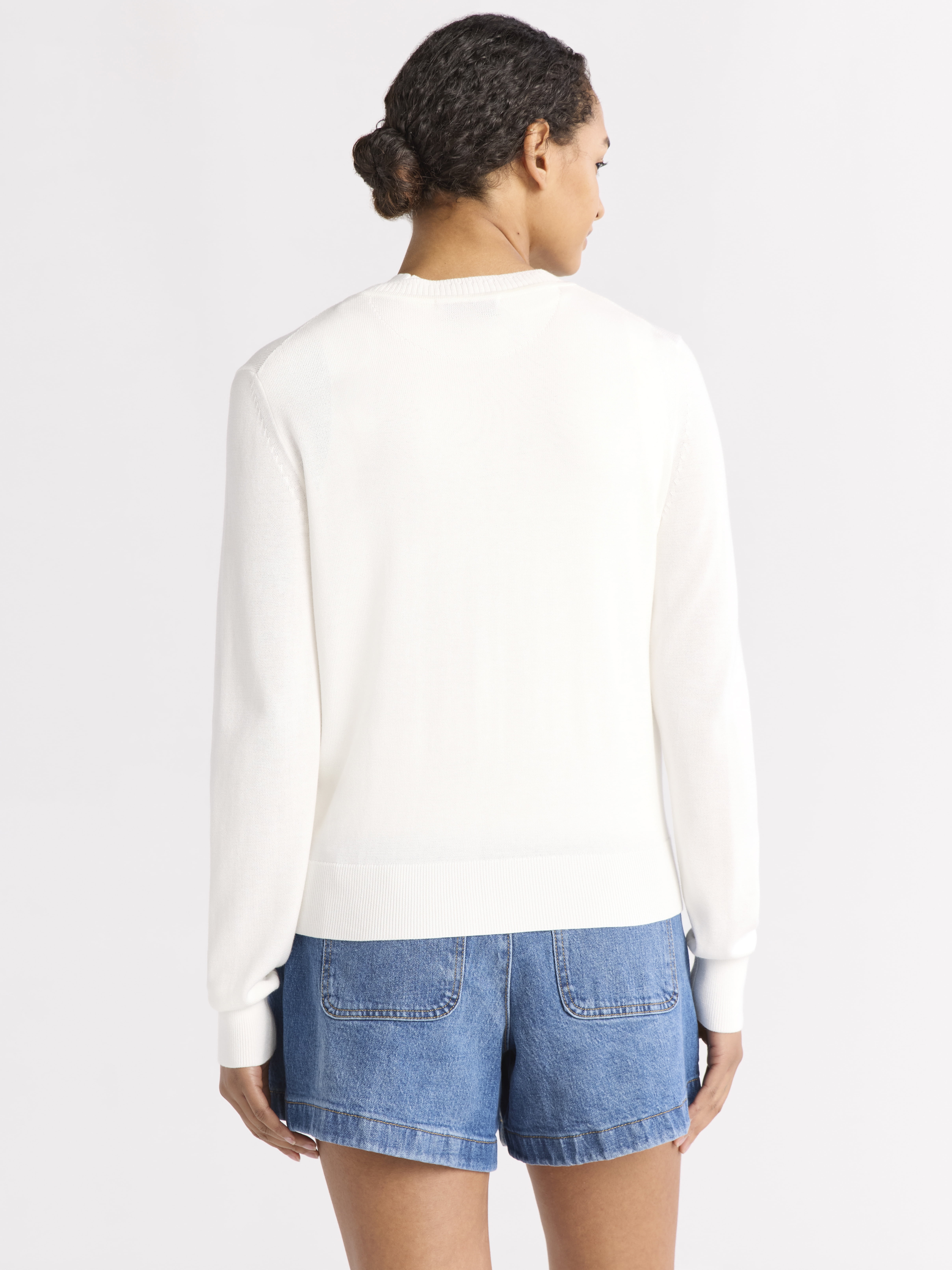Free Assembly Women's Crewneck Cardigan Sweater, Lightweight, Sizes XS-XXL
