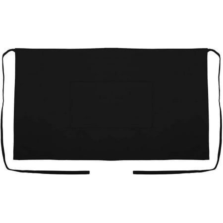 

UBICON Waist Size Cotton Apron with 2 Deep Pockets for Home and Professional Use (Black)