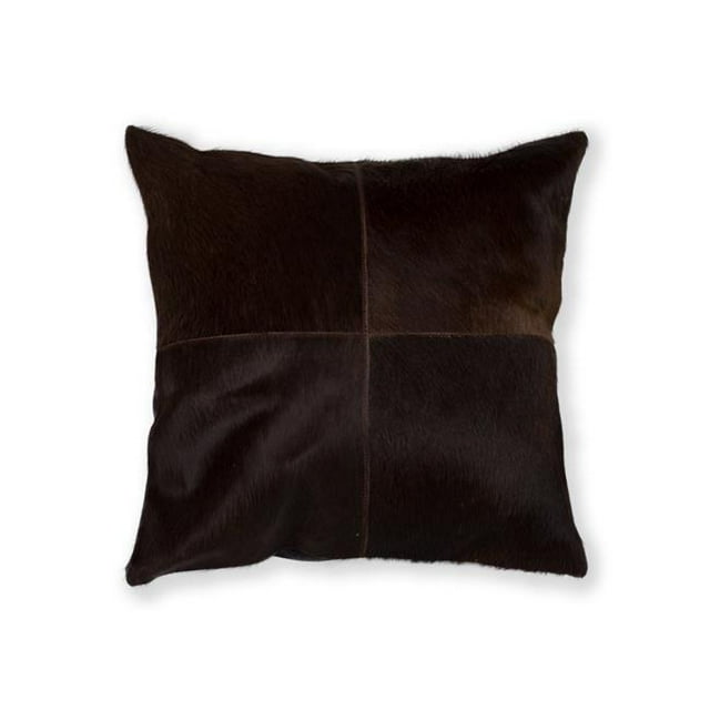 Natural 676685004321 Coussin Quattro Torino 18 x 18 Po. - Chocolat