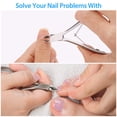thumbnail image 4 of Corta cutículas Mudder, 3 piezas, acero inoxidable, color plata, 4 of 7