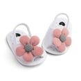 thumbnail image 4 of Vedolay Girls Shoes 8 Toddler Shoes Baby Sandals Flower Sole Leisure Children's Baby Sun Soft Baby Shoes(White,0 Months), 4 of 5