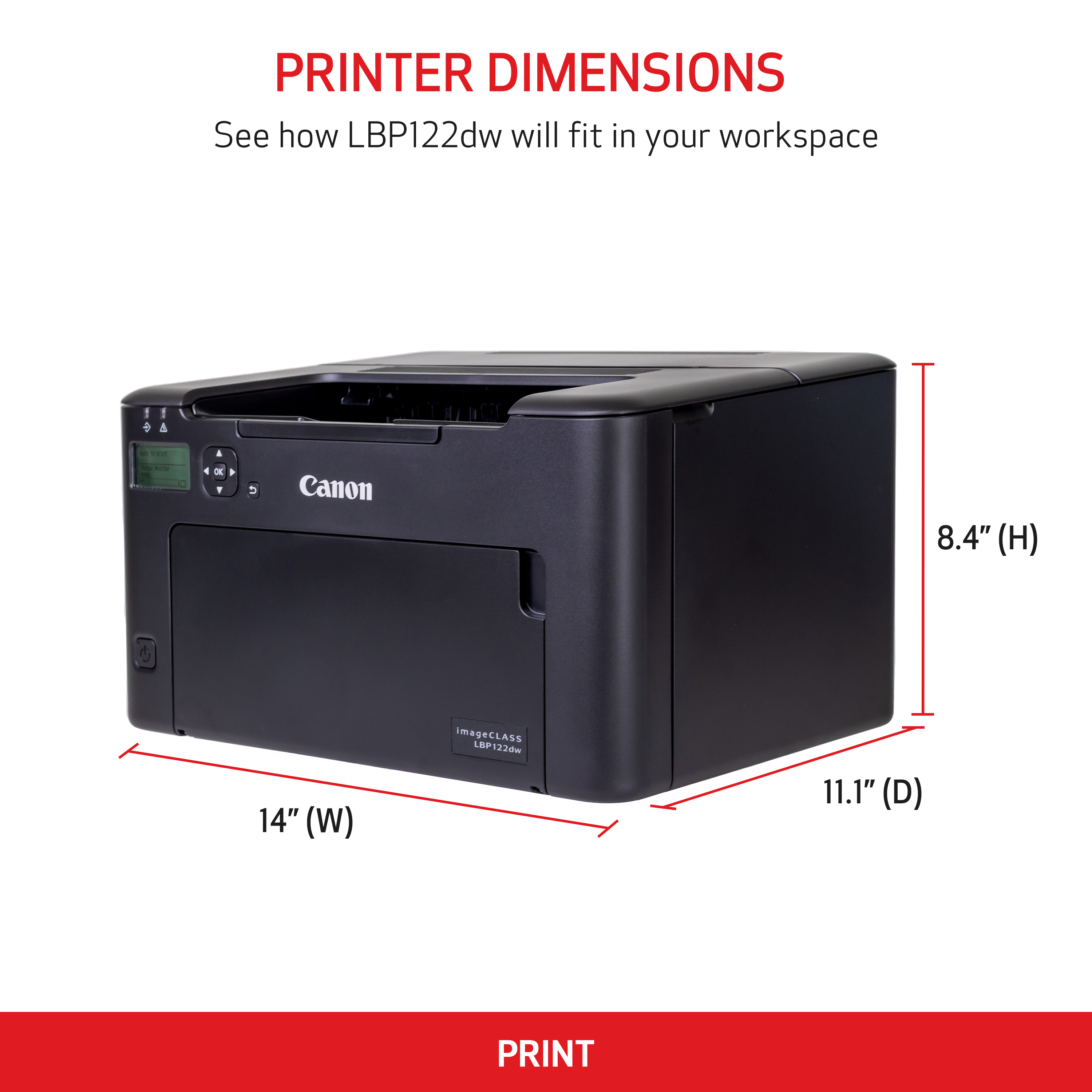 Canon imageCLASS LBP122dw Wireless Laser Printer photo 3