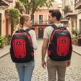 thumbnail image 5 of New York Xpress 25L Lightweight Travel Backpack Water-Resistant Casual Daypack for School, Travel, and Outdoor Activities,Red,8160, 5 of 7