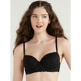 thumbnail image 2 of No Boundaries Women’s and Women’s Plus All-Over Lace Balconette Bra with Sugarcup™, Sizes 34B-40DD, 2 of 6