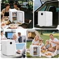 thumbnail image 3 of Openpig 10LMini Fridge For Bedroom Small Refrigerator For Care Cosmetics 110V 12V Portable Refrigerator Cooler Warmer For Drinks, 3 of 7
