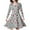 Grey, variant on Kids Toddler Girls Trees Deer Print Long Sleeve Party Dress Girls Dress Short Sleeve
