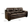 thumbnail image 5 of Contemporary Sofa In Leatherette With Tufted Back Brown, 5 of 6