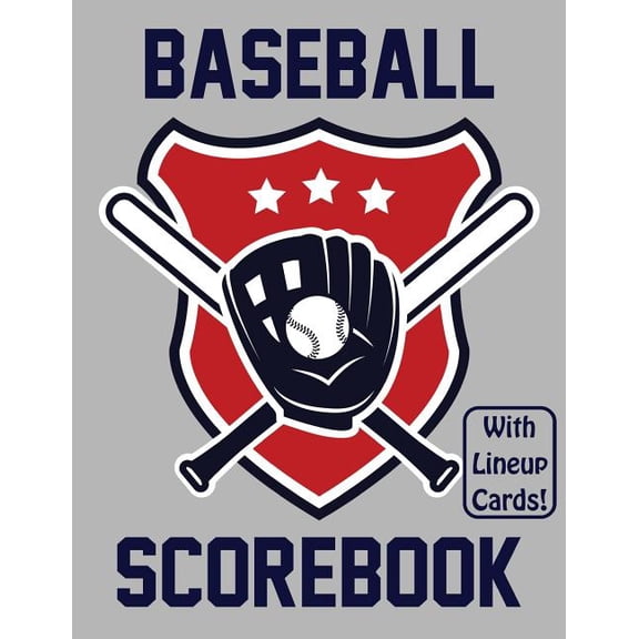 Baseball Scorebook With Lineup Cards: 50 Scorecards For Baseball Games (Paperback)